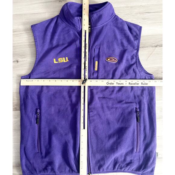 Drake LSU Tigers Windproof Layering Vest MST Purple Gold Men’s Sz Large EUC - Picture 7 of 9